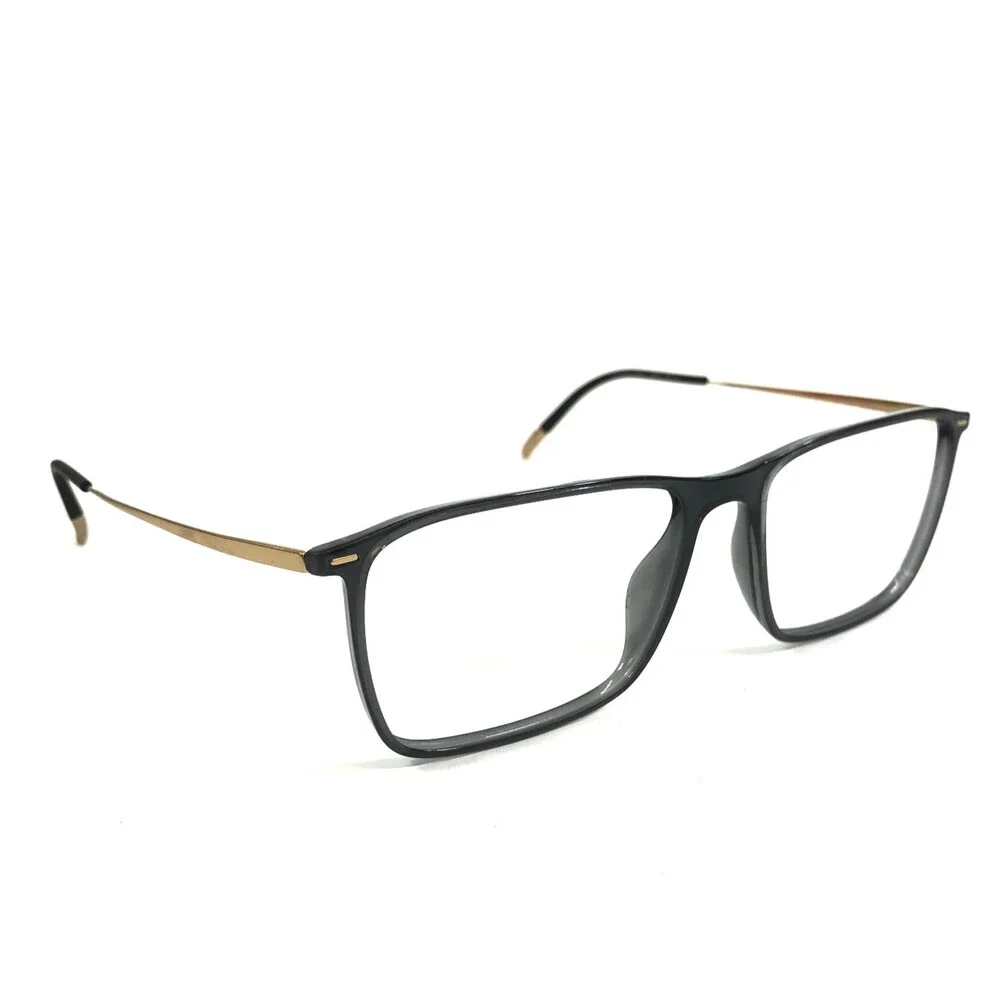 Silhouette Eyeglasses Frames SPX 2944 75 6530 Illusion Golden Gray 55-16-140